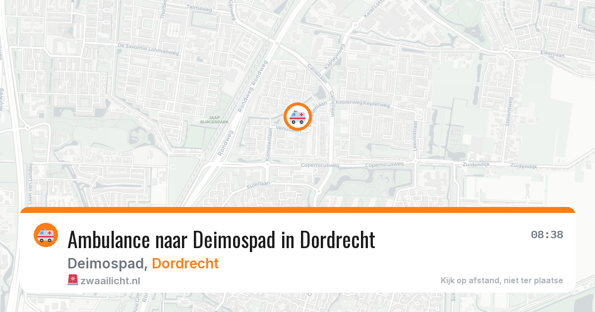 Ambulance naar Deimospad in Dordrecht — 26 mrt 2026