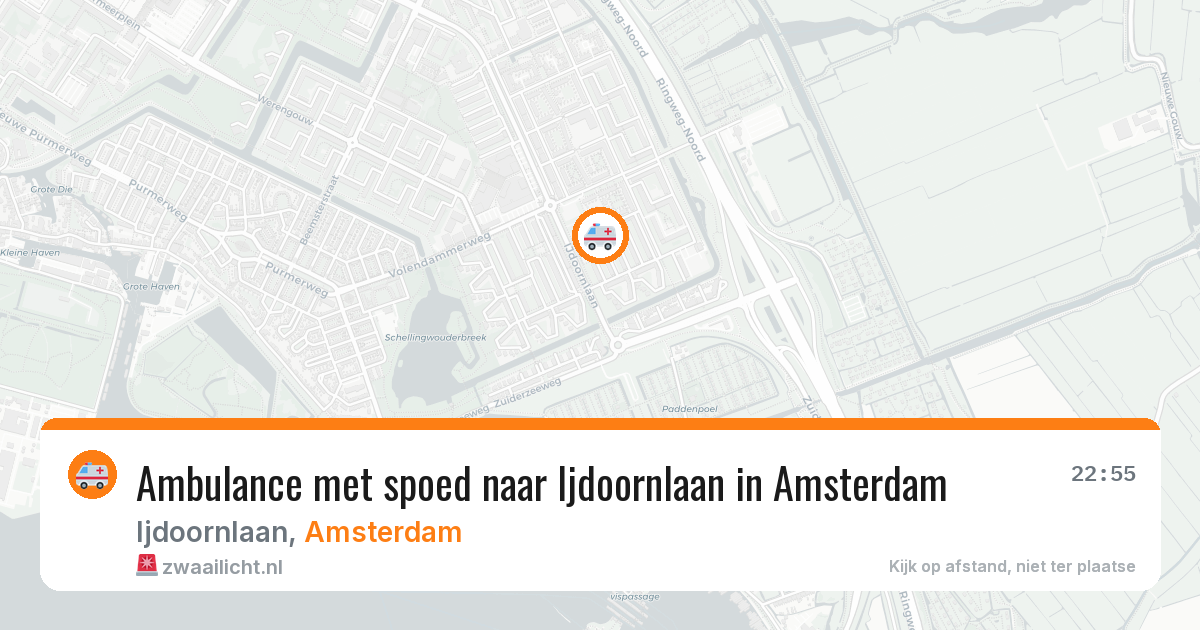 Ambulance met spoed naar Ijdoornlaan in Amsterdam — 6 apr 2026