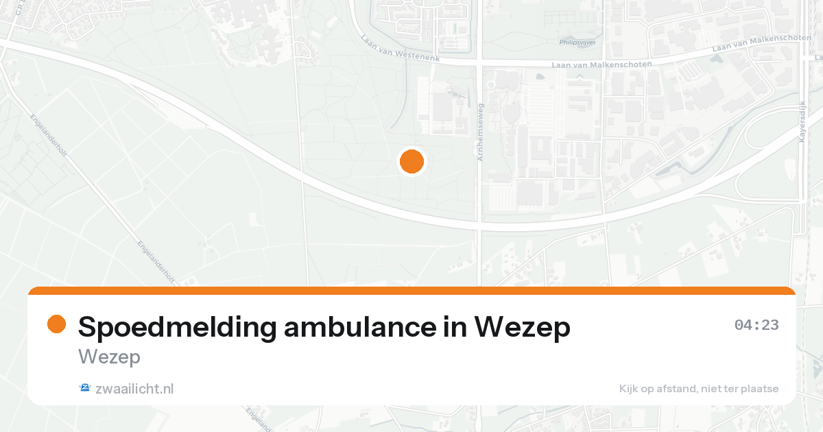 Spoedmelding ambulance in Wezep — 24 aug 2026