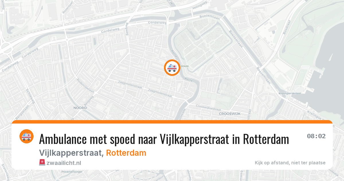 Ambulance met spoed naar Vijlkapperstraat in Rotterdam — 11 jul 2026