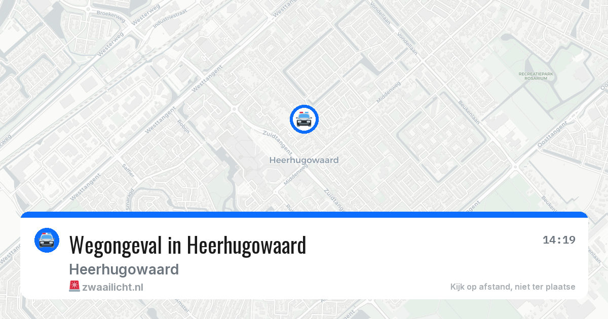 Wegongeval in Heerhugowaard — 16 jun 2026