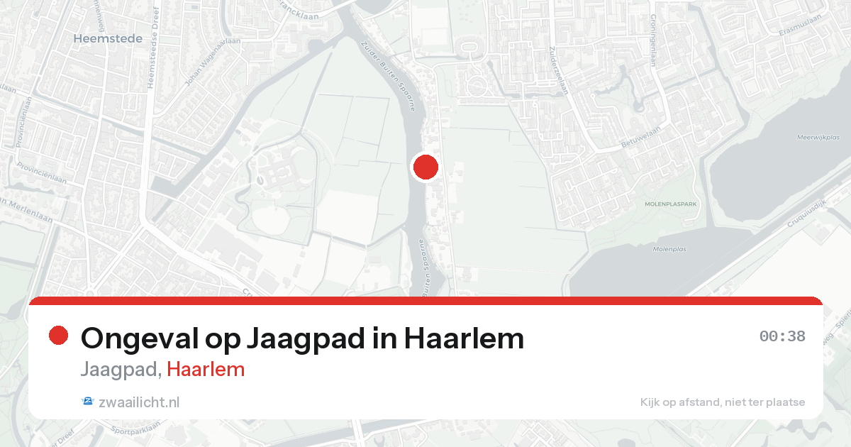 Ongeval op Jaagpad in Haarlem — 22 mei 2026
