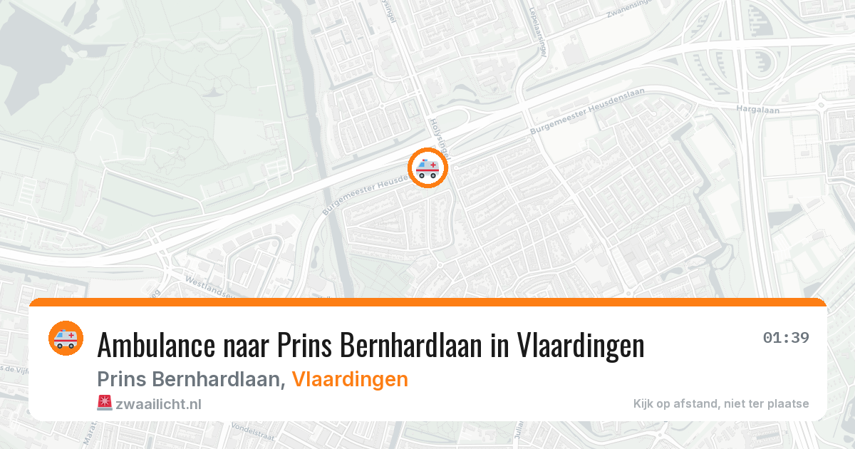 Ambulance naar Prins Bernhardlaan in Vlaardingen — 29 jun 2026