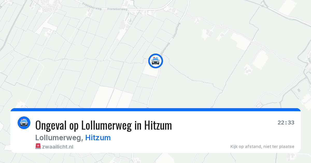 Ongeval op Lollumerweg in Hitzum — 26 jun 2026