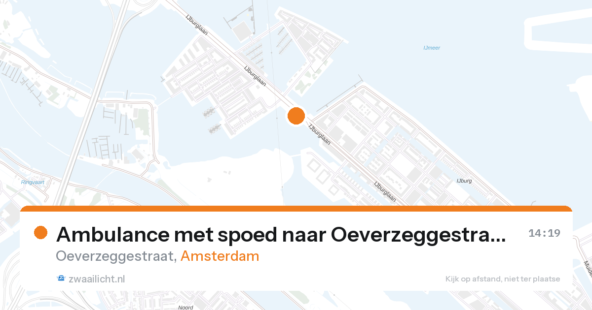 Ambulance met spoed naar Oeverzeggestraat in Amsterdam — 26 aug 2026