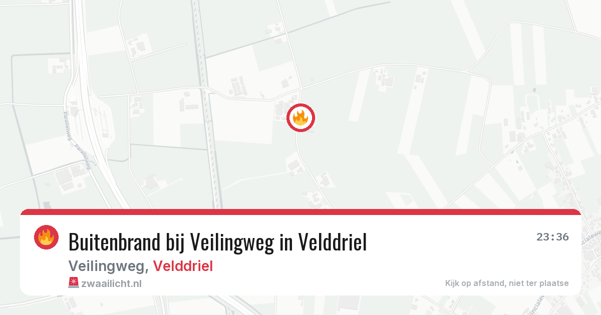 Buitenbrand bij Veilingweg in Velddriel — 7 mrt 2026