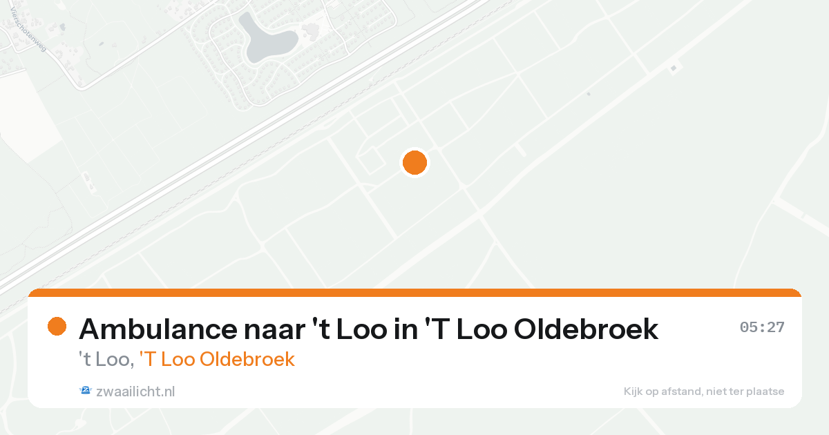 Ambulance naar 't Loo in 'T Loo Oldebroek — 19 aug 2026
