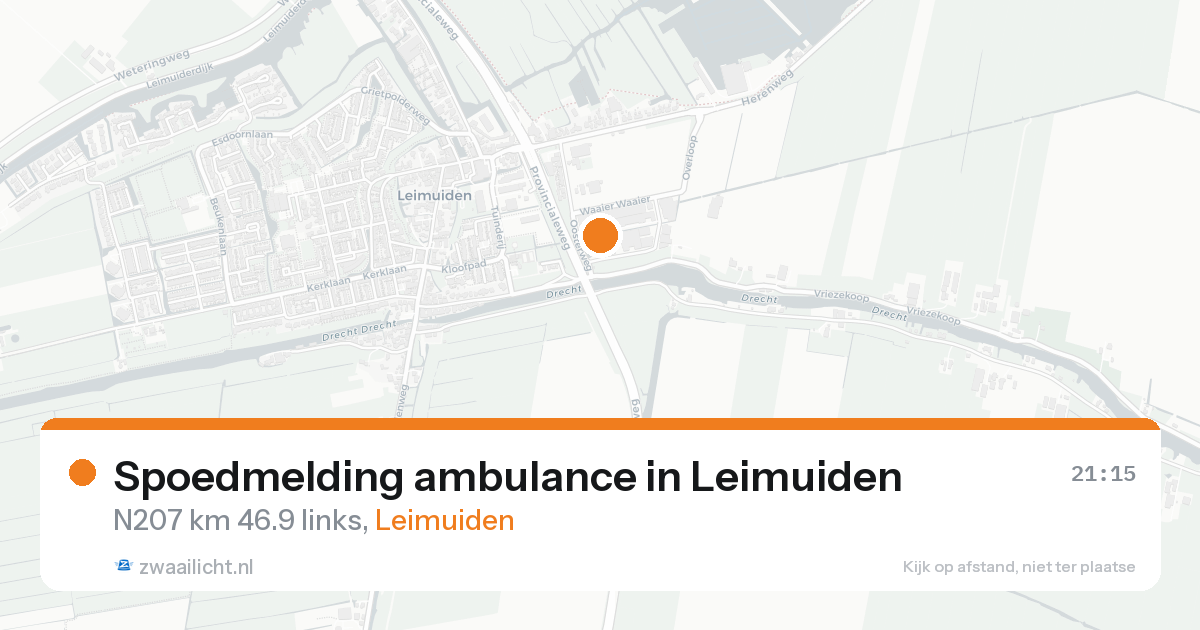 Spoedmelding ambulance in Leimuiden — 18 aug 2026