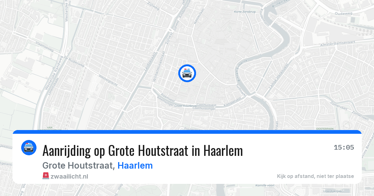 Aanrijding op Grote Houtstraat in Haarlem — 3 jul 2026