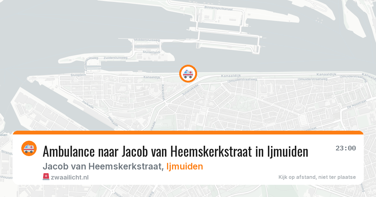 Ambulance naar Jacob van Heemskerkstraat in Ijmuiden — 3 mei 2026