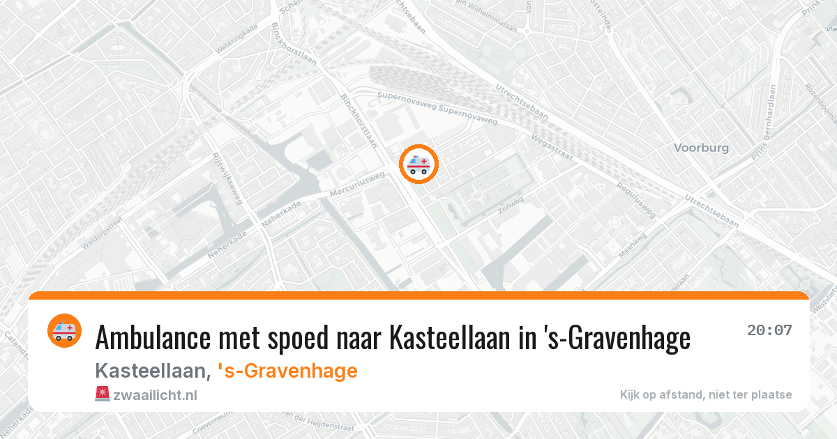 Ambulance met spoed naar Kasteellaan in 's-Gravenhage — 11 apr 2026