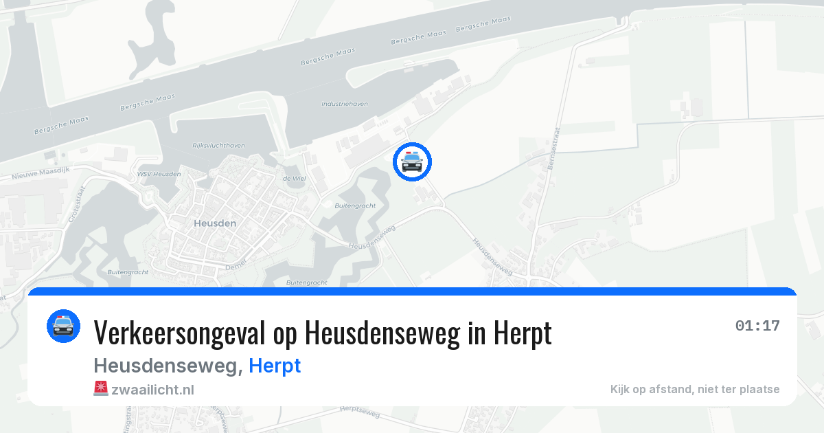 Verkeersongeval op Heusdenseweg in Herpt — 5 jun 2026