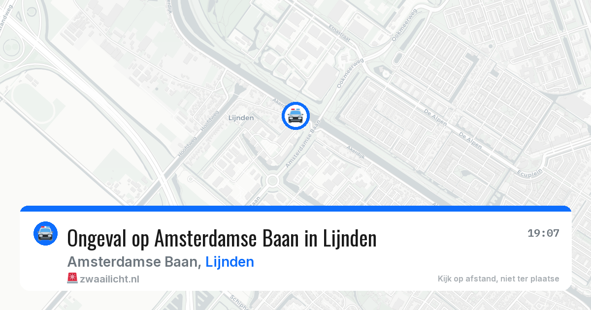 Ongeval op Amsterdamse Baan in Lijnden — 18 mrt 2026
