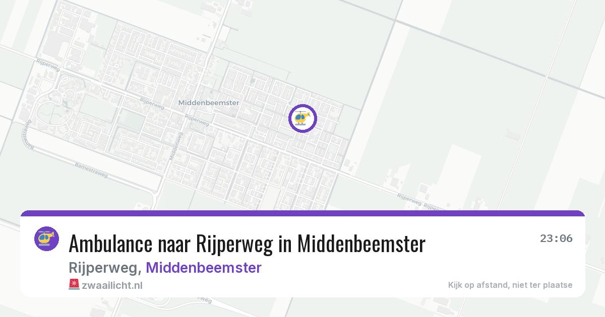 Ambulance naar Rijperweg in Middenbeemster — 14 feb 2026