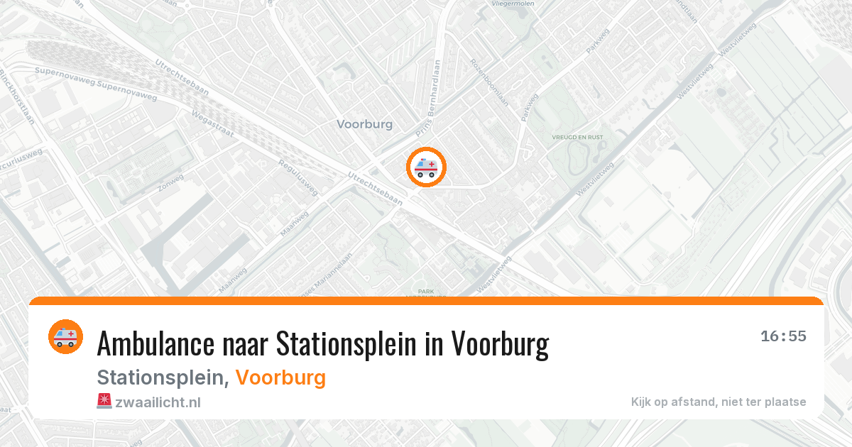 Ambulance naar Stationsplein in Voorburg — 4 mrt 2026
