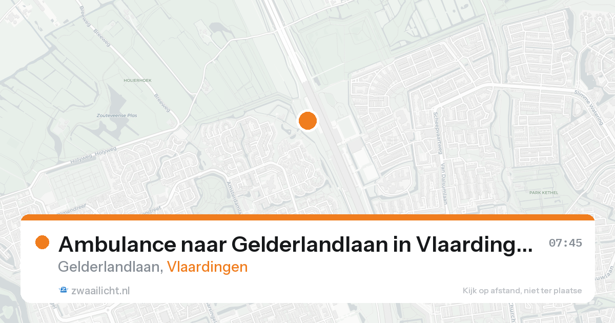 Ambulance naar Gelderlandlaan in Vlaardingen — 8 feb 2026