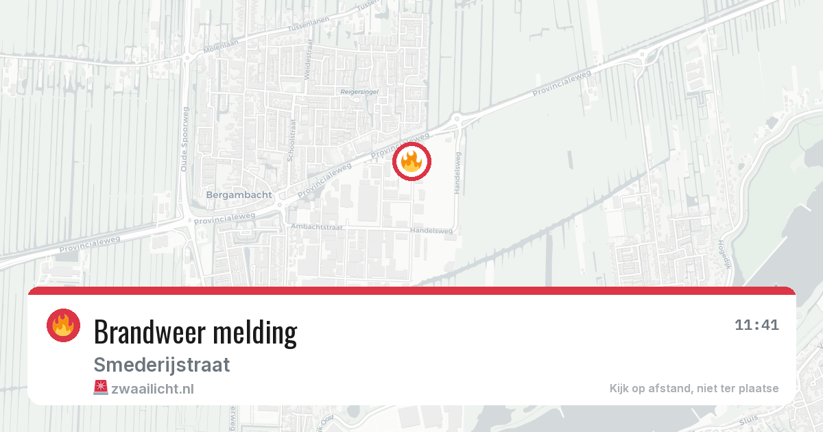Brandweer melding — 5 aug 2026