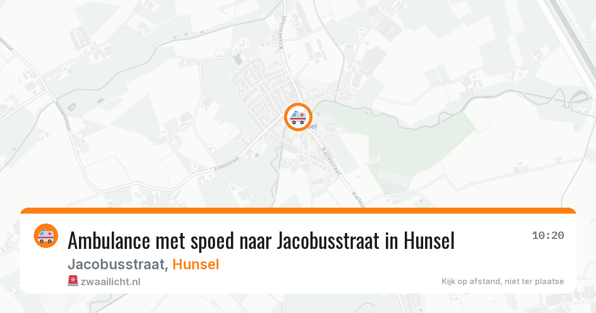 Ambulance met spoed naar Jacobusstraat in Hunsel — 12 feb 2026
