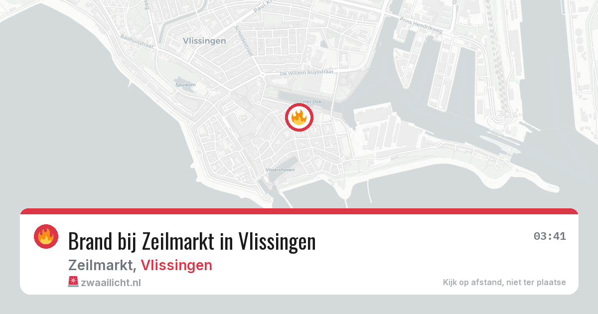 Brand bij Zeilmarkt in Vlissingen — 24 jun 2026
