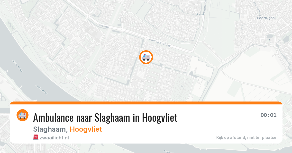 Ambulance naar Slaghaam in Hoogvliet — 9 jul 2026