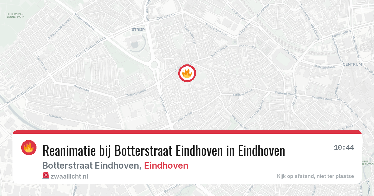 Reanimatie bij Botterstraat Eindhoven in Eindhoven — 30 jan 2026