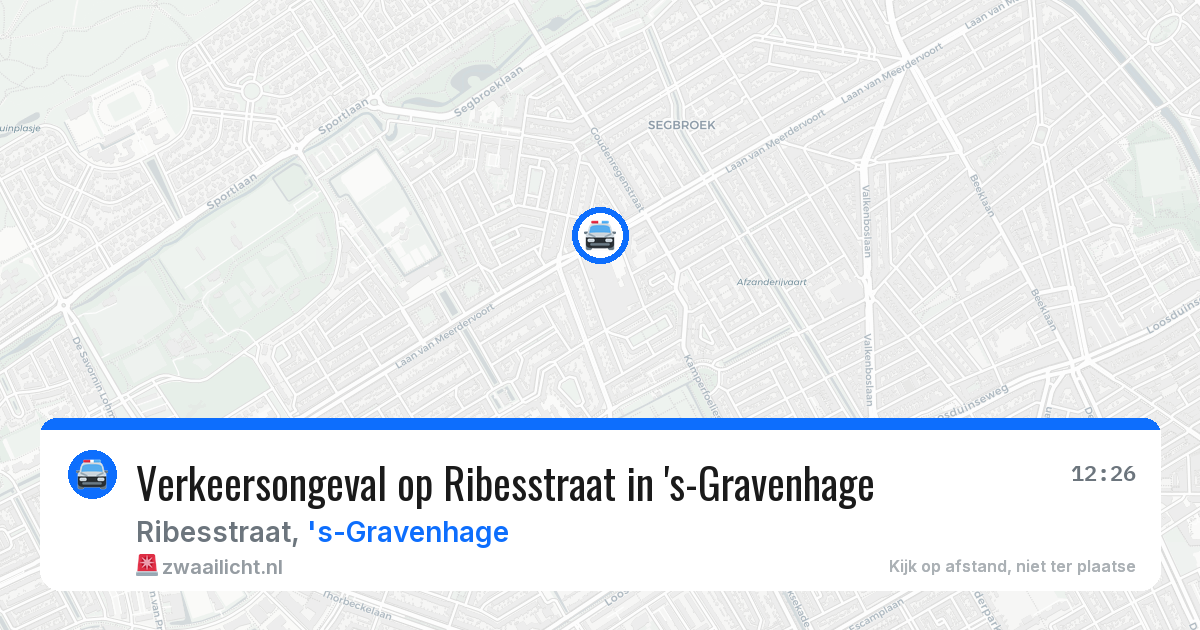 Verkeersongeval op Ribesstraat in 's-Gravenhage — 3 jul 2026
