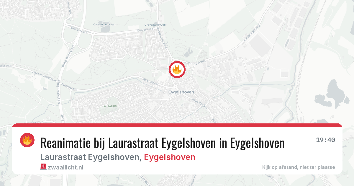 Reanimatie bij Laurastraat Eygelshoven in Eygelshoven — 30 jul 2026