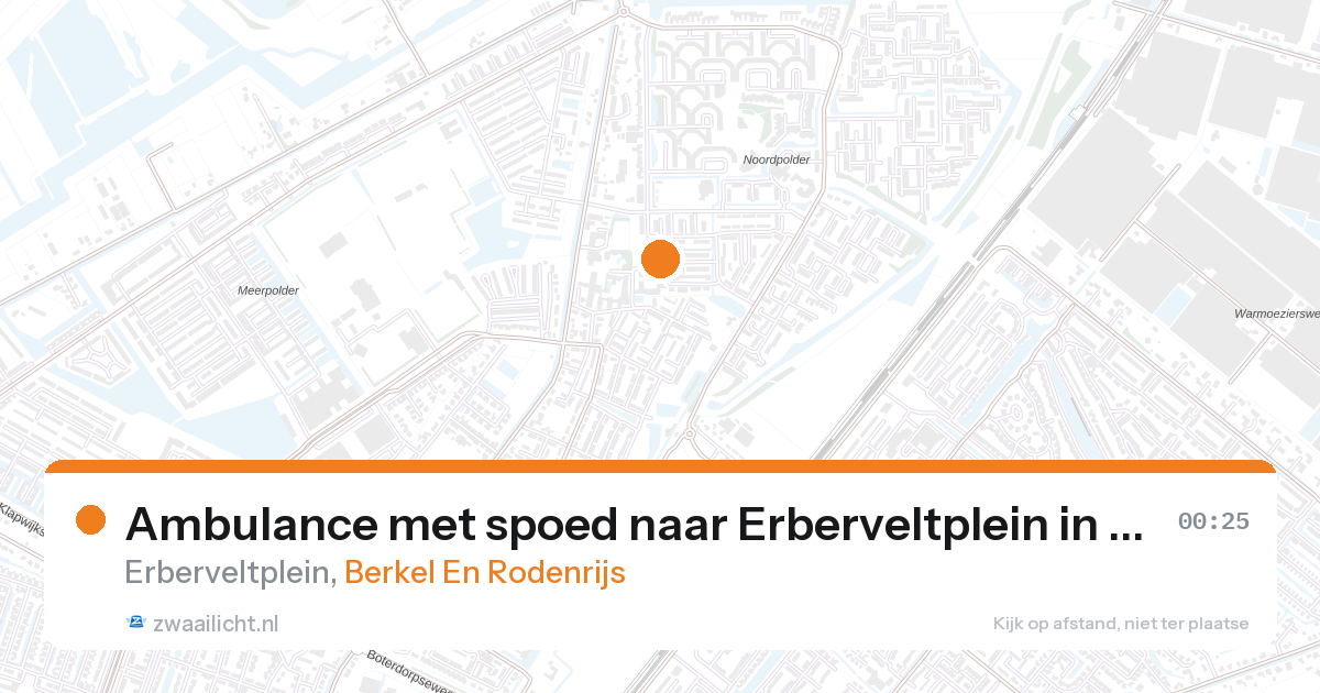 Ambulance met spoed naar Erberveltplein in Berkel En Rodenrijs — 31 jan 2026