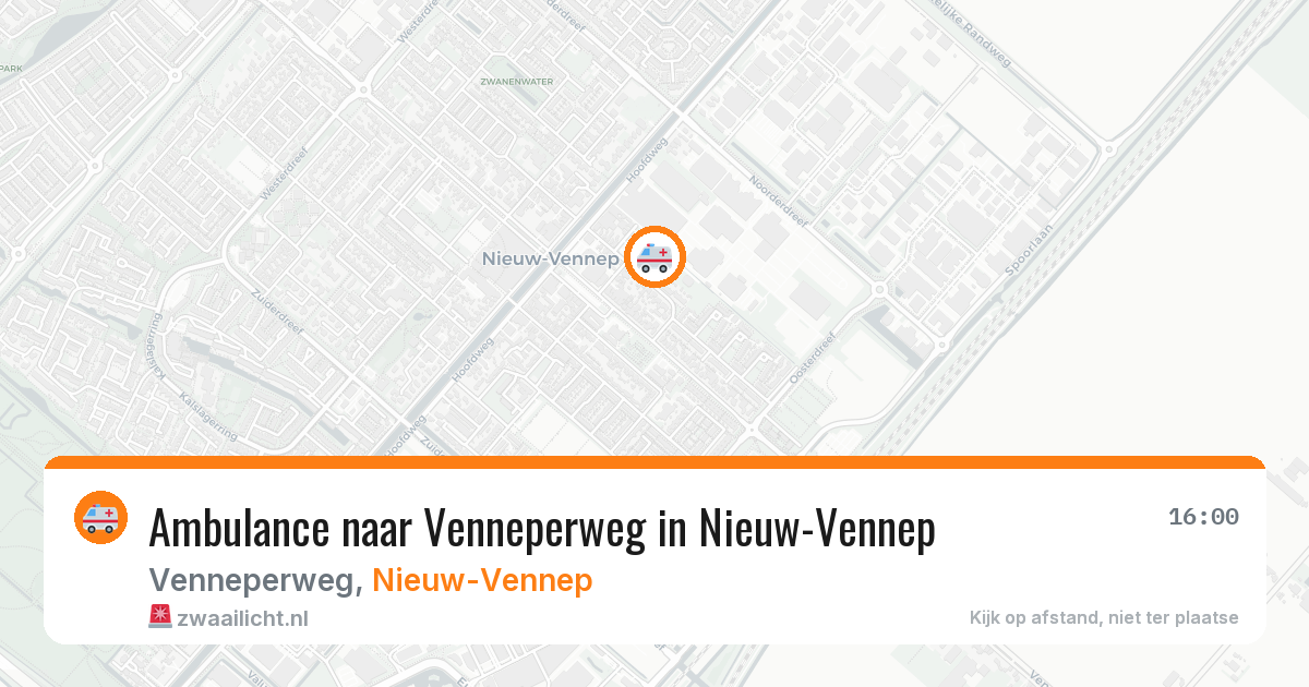 Ambulance naar Venneperweg in Nieuw-Vennep — 11 aug 2026