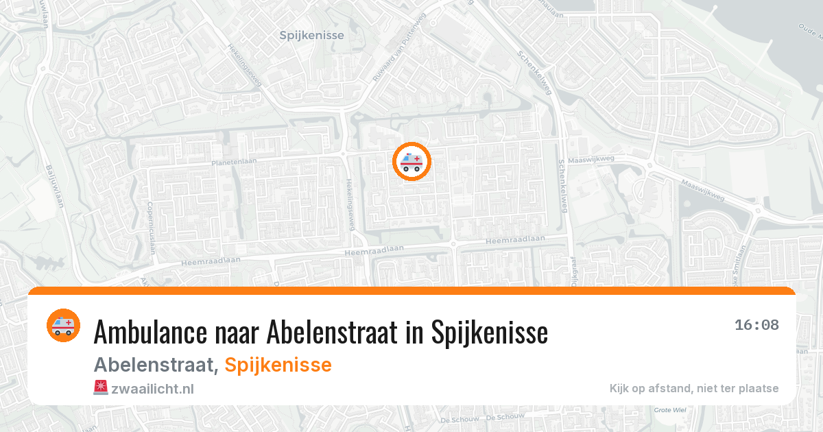 Ambulance naar Abelenstraat in Spijkenisse — 23 mei 2026