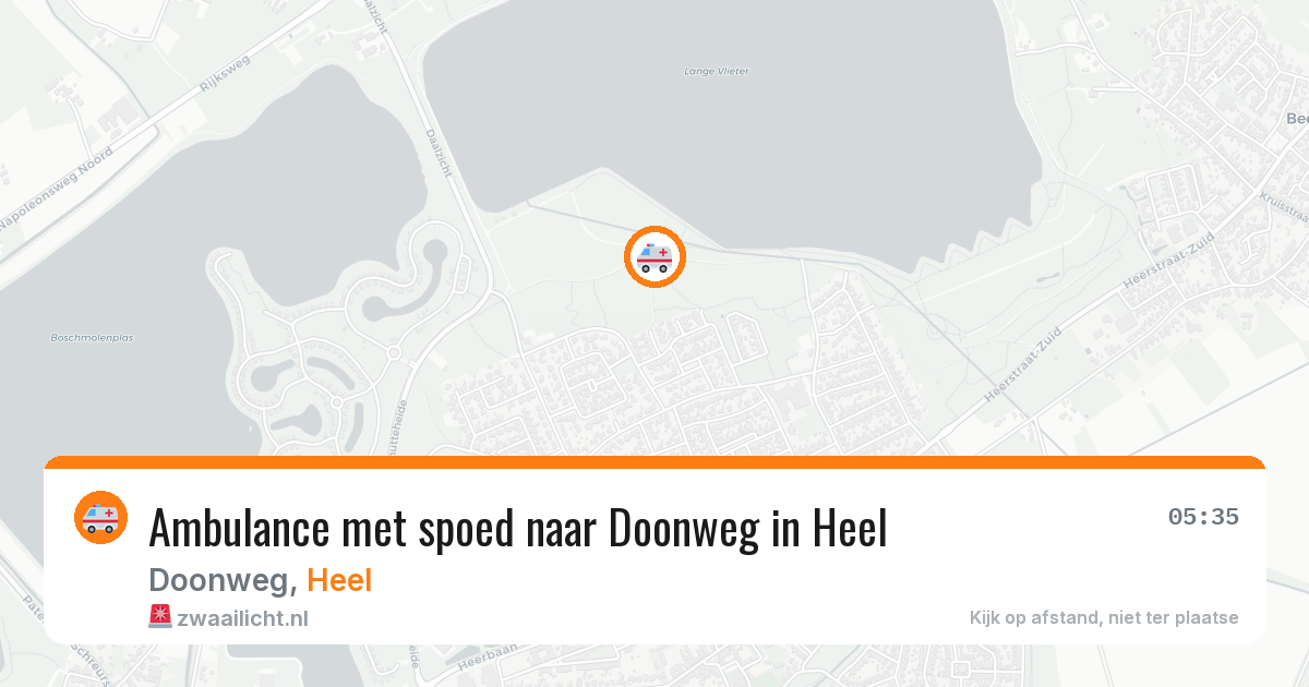 Ambulance met spoed naar Doonweg in Heel — 3 mei 2026