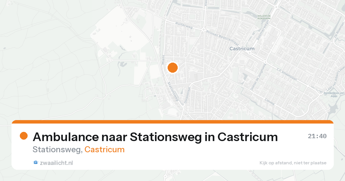 Ambulance naar Stationsweg in Castricum — 18 aug 2026