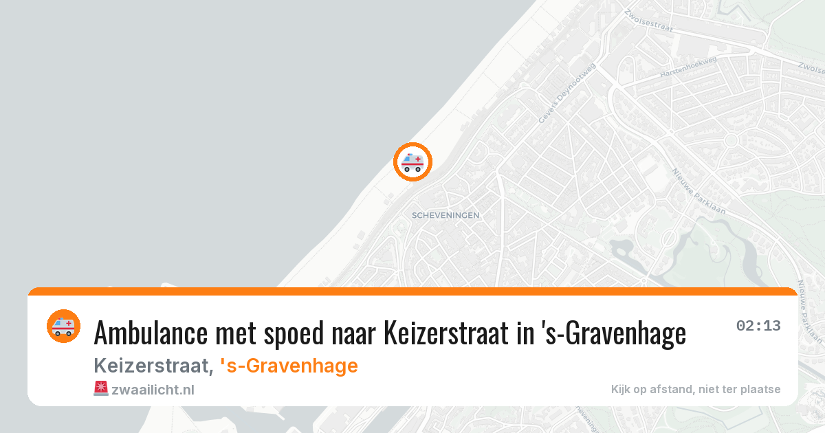 Ambulance met spoed naar Keizerstraat in 's-Gravenhage — 5 apr 2026