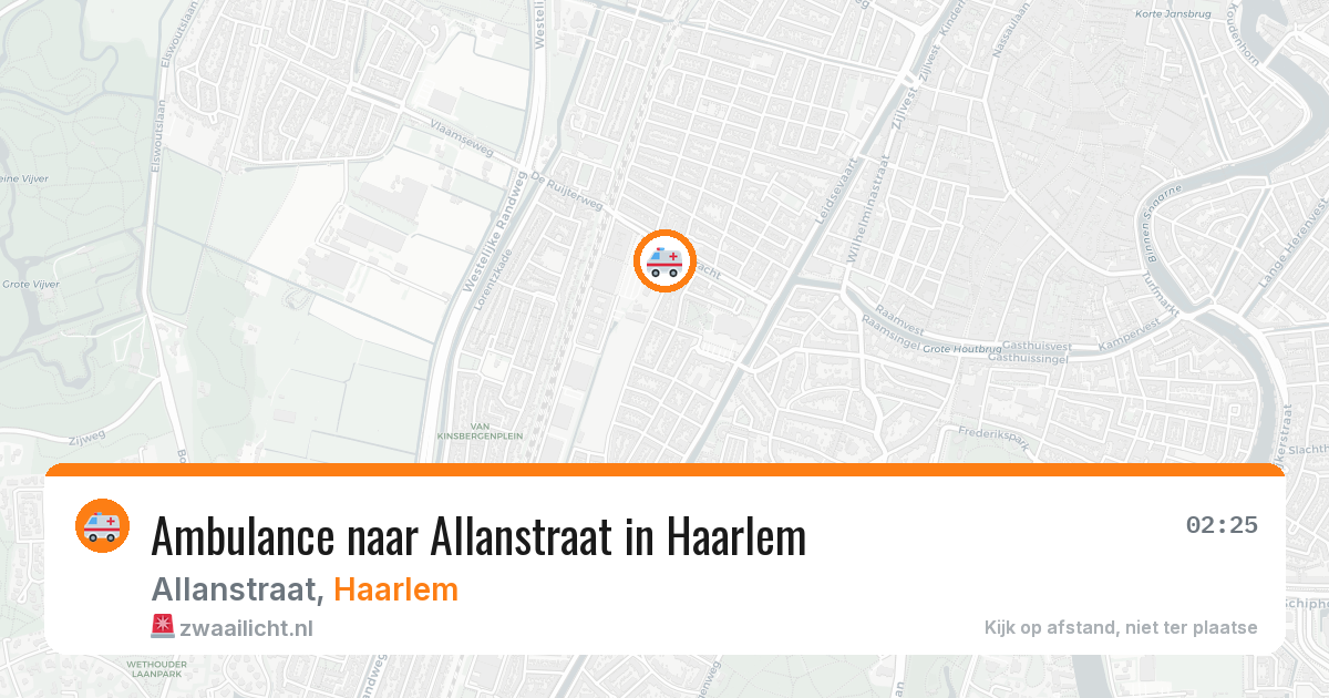 Ambulance naar Allanstraat in Haarlem — 1 aug 2026