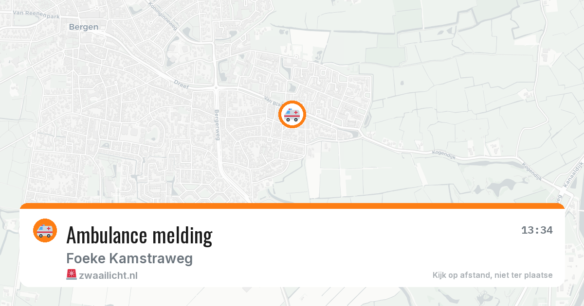 Ambulance melding — 6 apr 2026