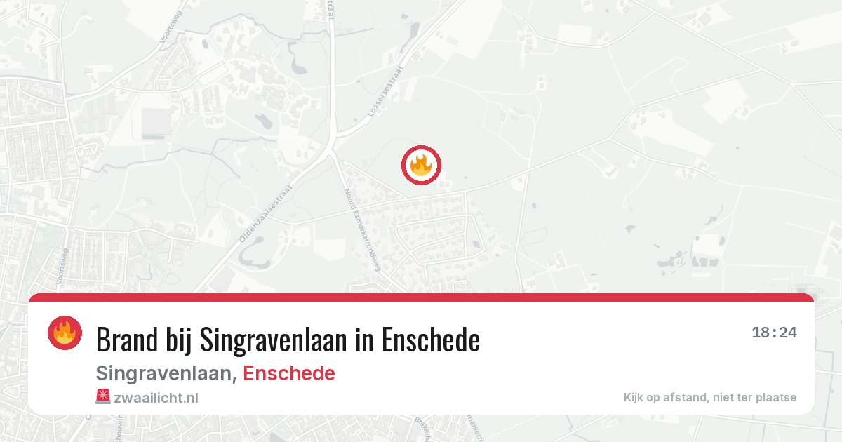 Brand bij Singravenlaan in Enschede — 11 aug 2026
