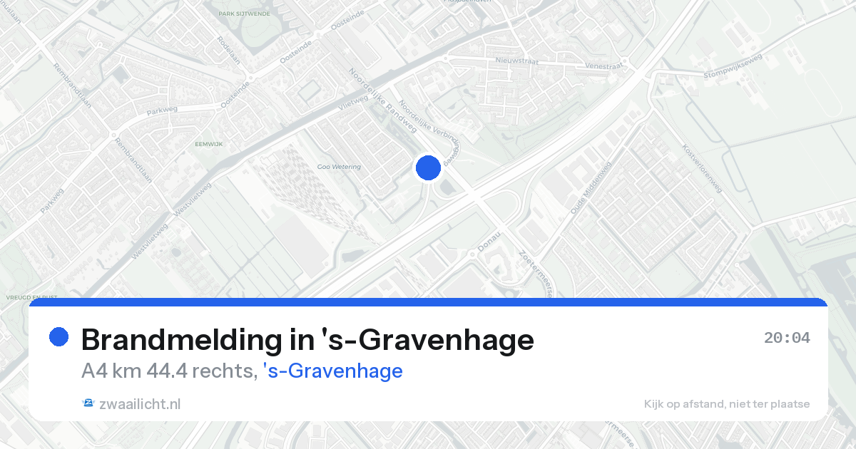 Brandmelding in 's-Gravenhage — 22 aug 2026