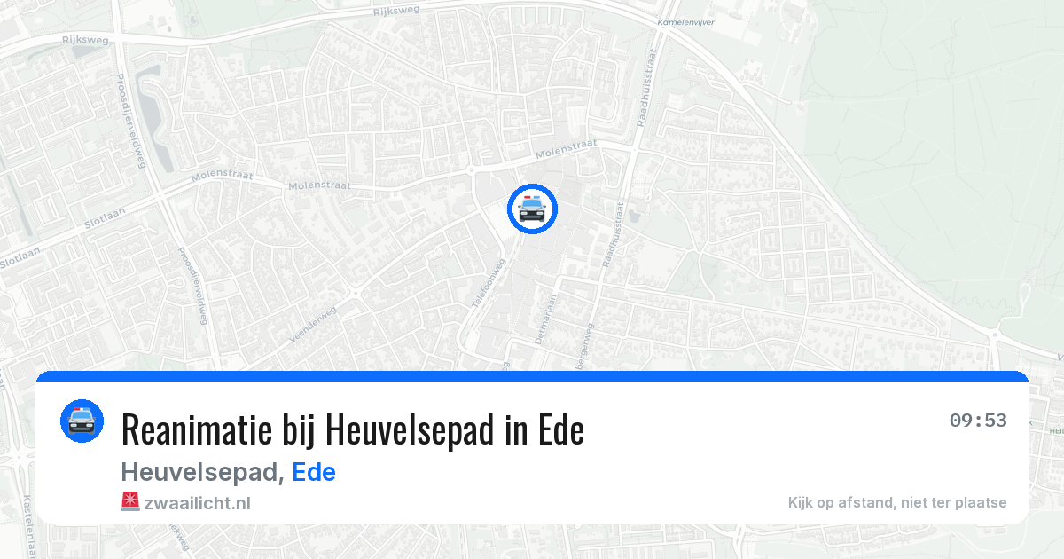 Reanimatie bij Heuvelsepad in Ede — 18 mei 2026