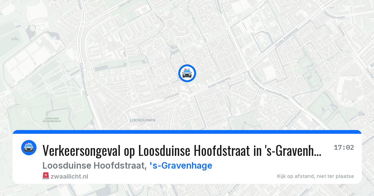 Verkeersongeval op Loosduinse Hoofdstraat in 's-Gravenhage — 20 jul 2026