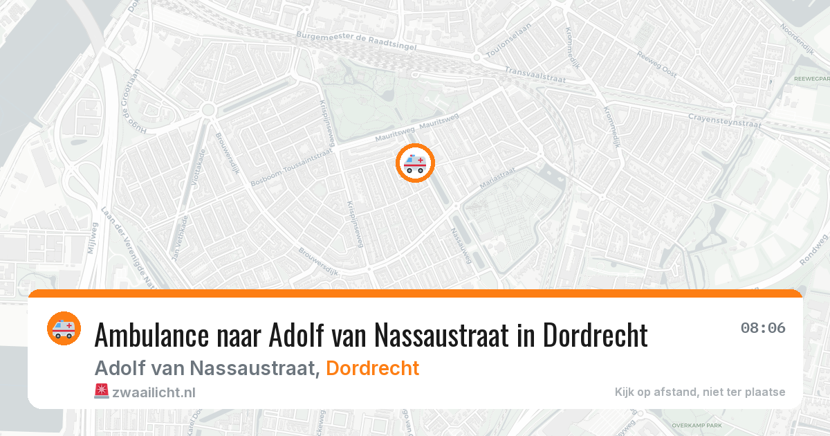 Ambulance naar Adolf van Nassaustraat in Dordrecht — 28 apr 2026