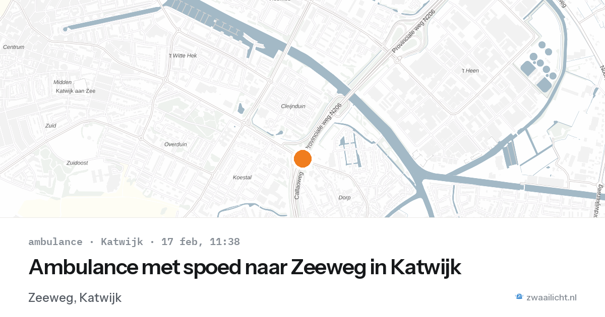 Ambulance met spoed naar Zeeweg in Katwijk — 17 feb 2026