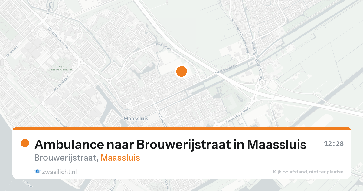 Ambulance naar Brouwerijstraat in Maassluis — 26 mei 2026
