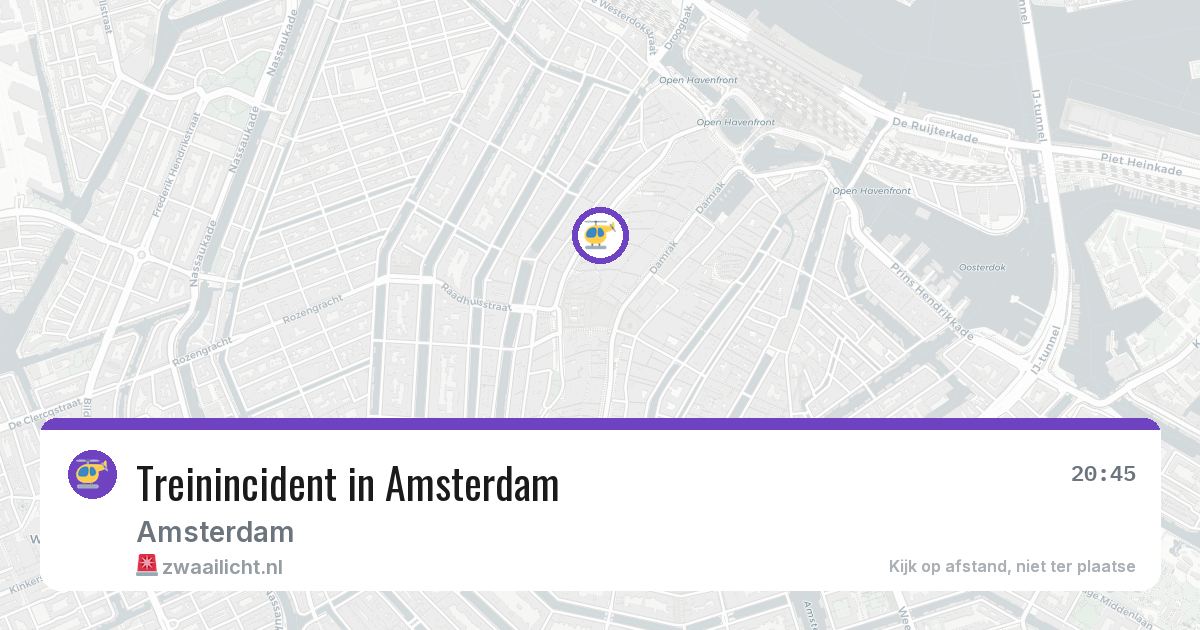 Treinincident in Amsterdam — 9 apr 2026