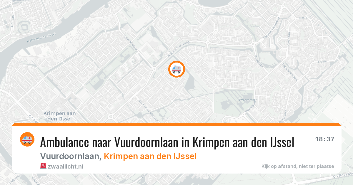 Ambulance naar Vuurdoornlaan in Krimpen aan den IJssel — 28 jul 2026