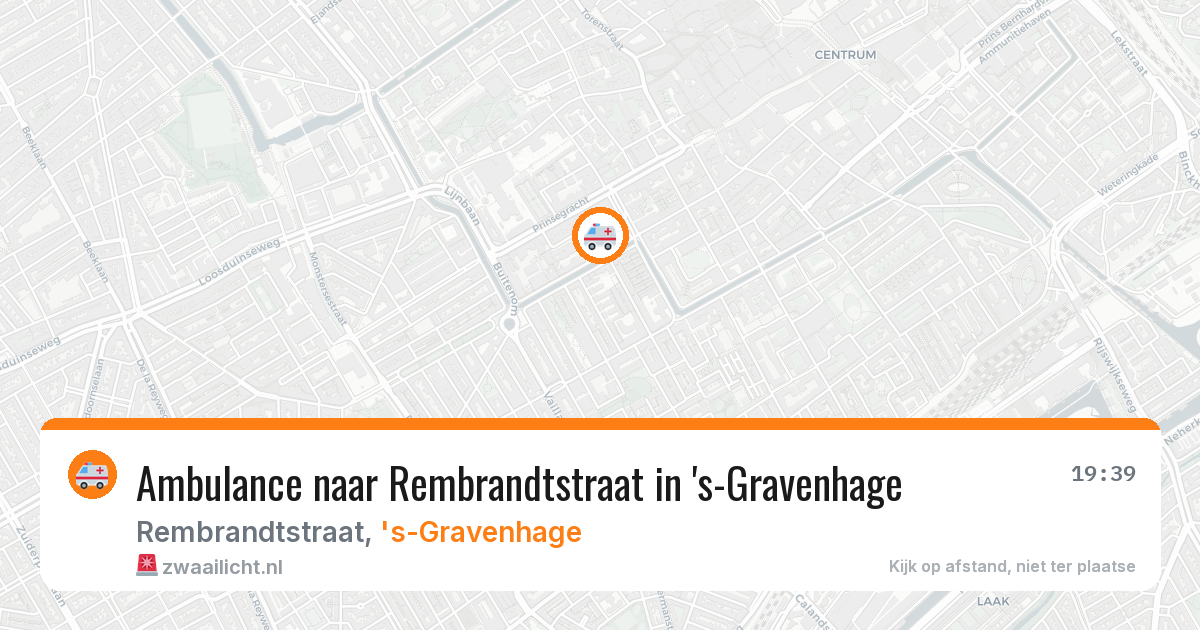 Ambulance naar Rembrandtstraat in 's-Gravenhage — 4 jun 2026