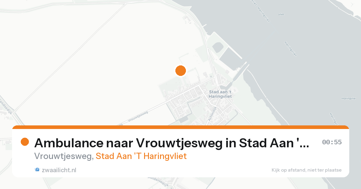 Ambulance naar Vrouwtjesweg in Stad Aan 'T Haringvliet — 4 mrt 2026