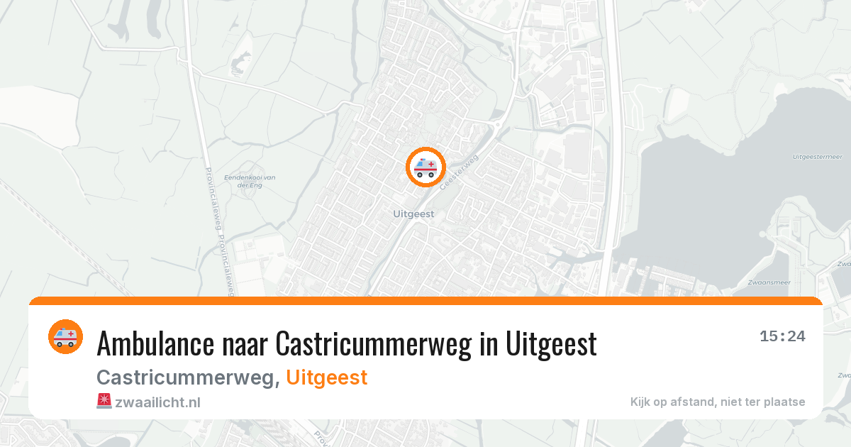 Ambulance naar Castricummerweg in Uitgeest — 28 jul 2026