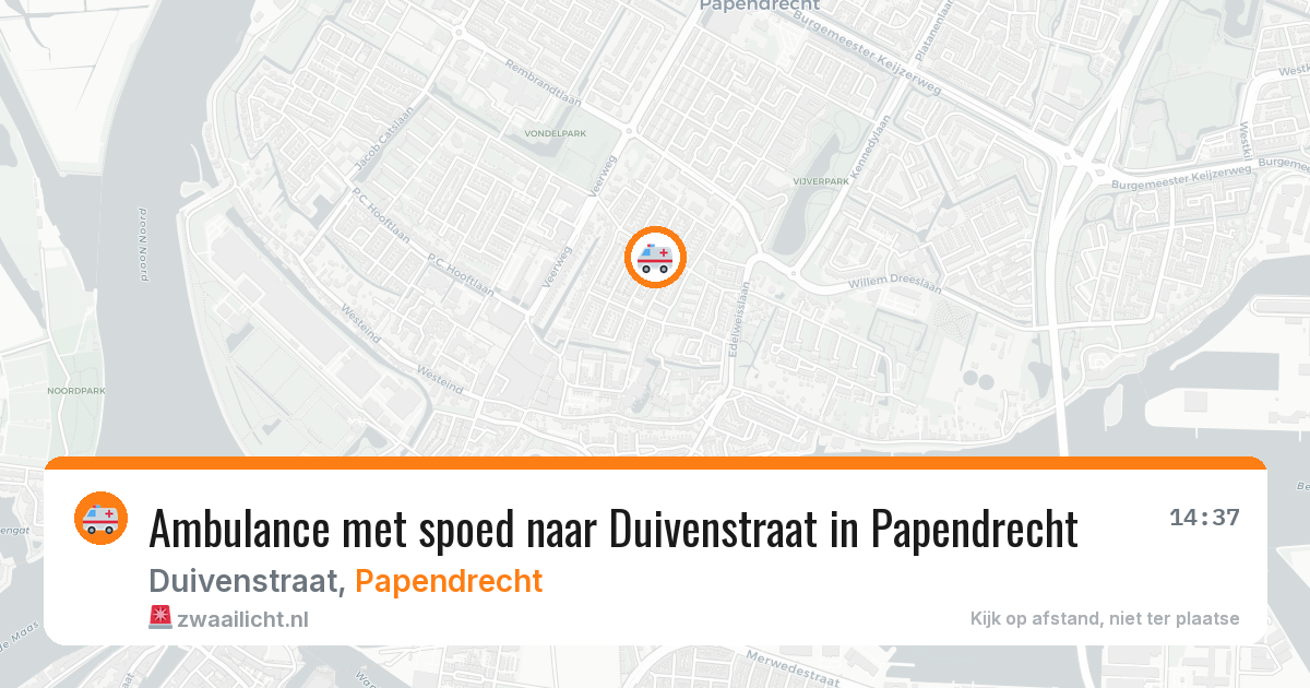 Ambulance met spoed naar Duivenstraat in Papendrecht — 4 feb 2026
