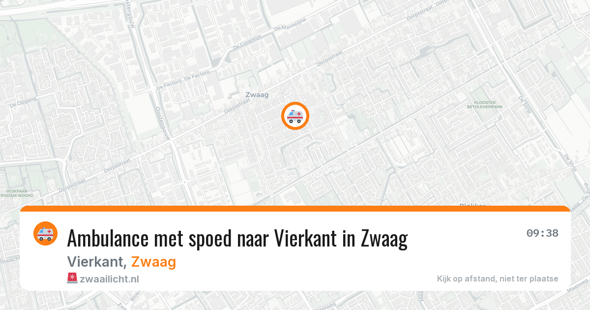 Ambulance met spoed naar Vierkant in Zwaag — 17 feb 2026
