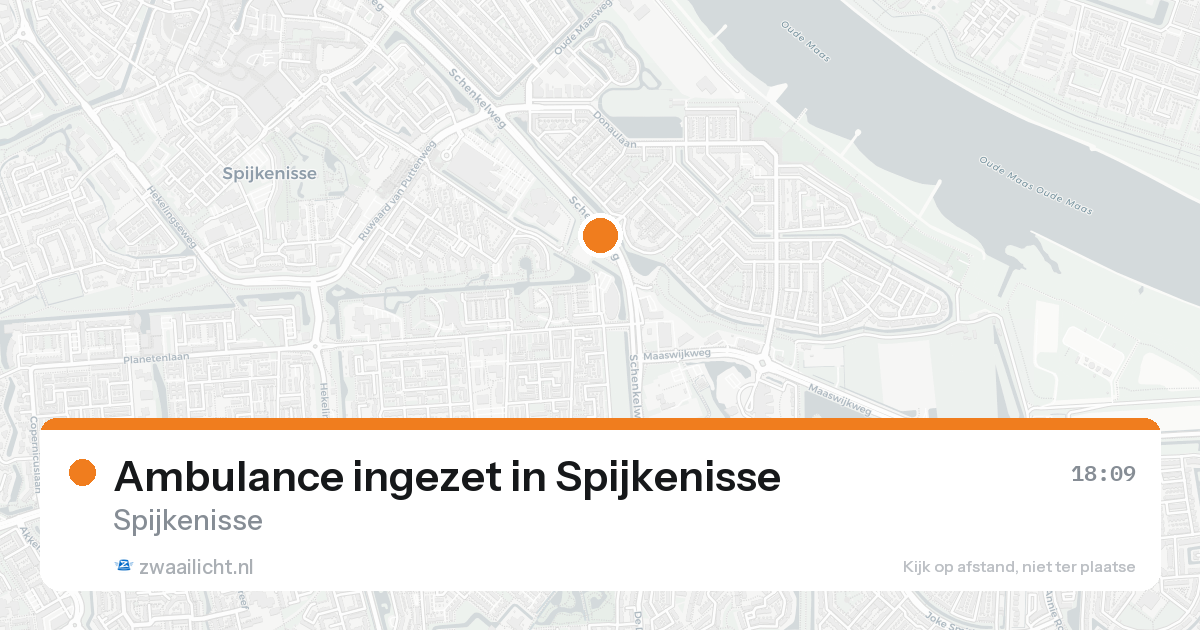 Ambulance ingezet in Spijkenisse — 16 aug 2026 | 🚨 Zwaailicht.nl